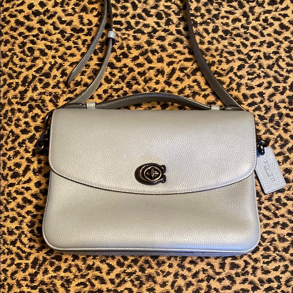 Coach Gray Leather Crossbody Bag